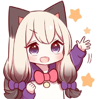 👋 emoji Сиамская кошечка 2 @Nyasticks Telegram sticker 16 of 42