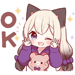 👌 emoji Сиамская кошечка 2 @Nyasticks Telegram sticker 14 of 42