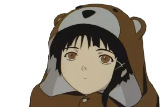 🧐 emoji let's all love Lain Telegram sticker 15 of 72