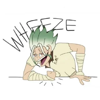 Sticker from Senku Ishigami by @stickerhut