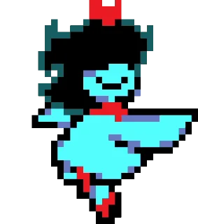 🌪 emoji Aqua Deltarune | by @Sen_k0 Telegram sticker 15 of 43