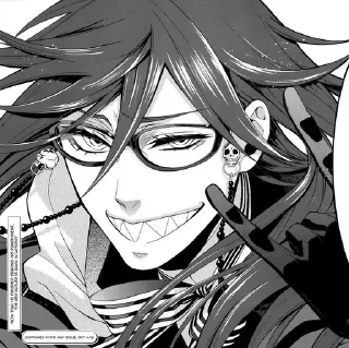 🩸 emoji Grell Sutcliff. 🩸 Telegram sticker 8 of 26