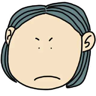 ☹️ emoji cute girl Telegram sticker 13 of 20