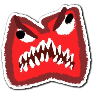 😡 emoji @frogs_anime Telegram sticker 14 of 18