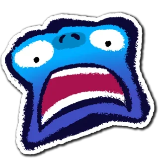 😱 emoji @frogs_anime Telegram sticker 11 of 18