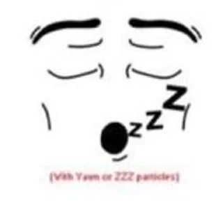 😴 emoji Roblox man face Telegram sticker 15 of 23