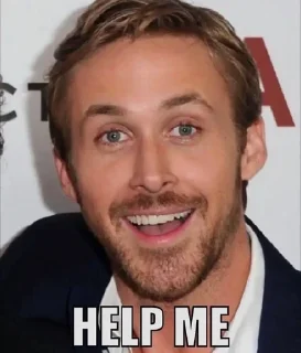 😥 emoji RYAN MFING GOSLING Telegram sticker 18 of 19