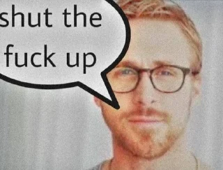 🫤 emoji RYAN MFING GOSLING Telegram sticker 8 of 19