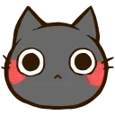 Sticker from @kotletovvemoji | Black Cat