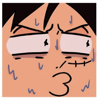 😅 emoji Луффи Telegram sticker 5 of 21