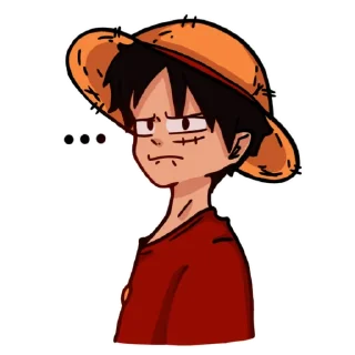 🗿 emoji Луффи Telegram sticker 3 of 21