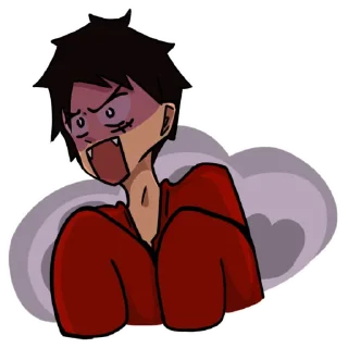 👻 emoji Луффи Telegram sticker 15 of 21