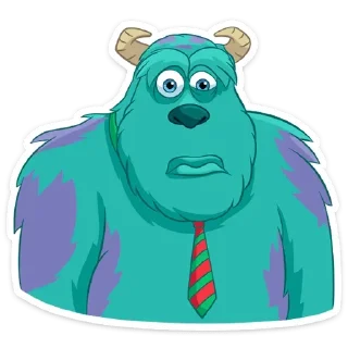 🤨 emoji Джеймс П. Салливан (@TgSticker) Telegram sticker 6 of 40