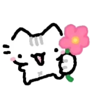 Sticker from cute cat  от @mirtiruyata