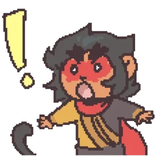 🐵 emoji Monkie Kid @musical_sunflower Telegram sticker 23 of 120
