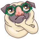 🤔 emoji Pug Power Telegram sticker 7 of 35
