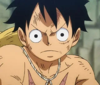 😠 emoji пиздатый луффи @world_onepiece Telegram sticker 16 of 40
