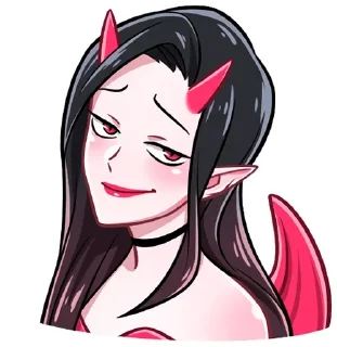 😏 emoji she-devil Telegram sticker 19 of 56