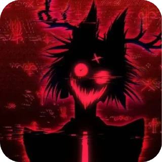 😈 emoji Alastor made: @sticerspa Telegram sticker 8 of 43