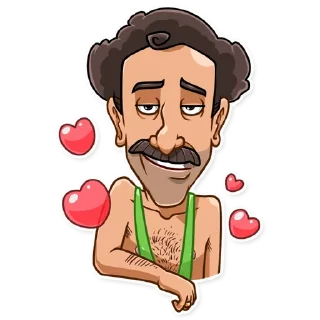 😍 emoji Borat Sagdiyev Telegram sticker 13 of 30