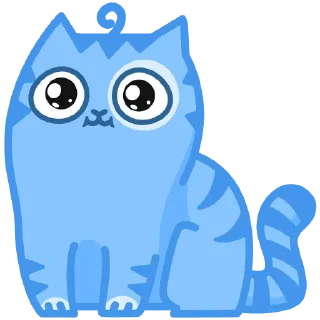 🥺 emoji Синiй кiт Telegram sticker 10 of 12
