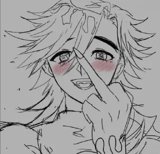 🖕 emoji Douma Telegram sticker 20 of 28