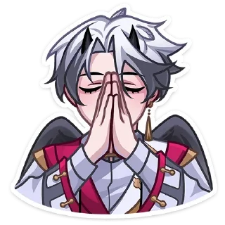 🙏 emoji ко @lolitastick х @stickers_vk Telegram sticker 20 of 48