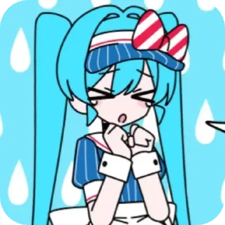 🥺 emoji 🌟MIKUxTETO🌟 :: @Black_Coffi Telegram sticker 4 of 35