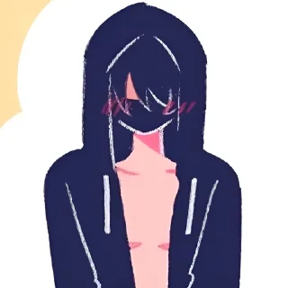 🥵 emoji Goth Telegram sticker 21 of 102