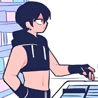 🙂 emoji Goth Telegram sticker 20 of 102