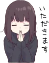 🙏 emoji Menhera-chan. 3 :: @line_stickers Telegram sticker 19 of 88
