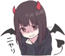 😈 emoji Menhera-chan. 3 :: @line_stickers Telegram sticker 24 of 88