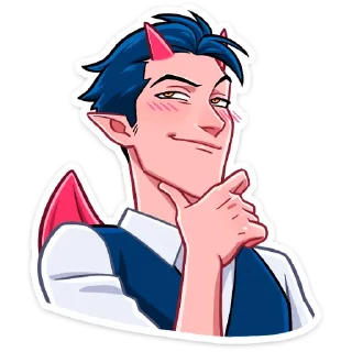 🤔 emoji Дьявол :: @stickroom Telegram sticker 10 of 48