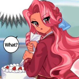 😦 emoji Raspberry cookie🩷 Telegram sticker 14 of 58