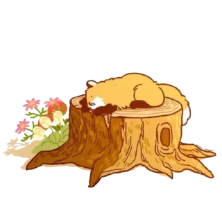 🍂 emoji [🍂]–лис на ветке повис !¡ @lover_lopton Telegram sticker 17 of 20