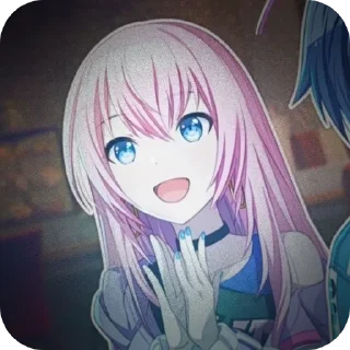 🌸 emoji ⊹𝆹𝅥𝆹𝅥Megurine Luka𝆹𝅥𝆹𝅥⊹ Telegram sticker 13 of 31