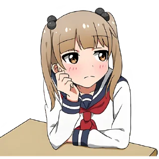 🤔 emoji Томная-тян @nyasticks Telegram sticker 10 of 41