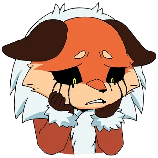 😭 emoji Лиса Алиса Telegram sticker 8 of 48