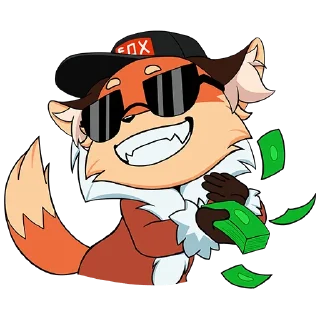 🤑 emoji Лиса Алиса Telegram sticker 19 of 48