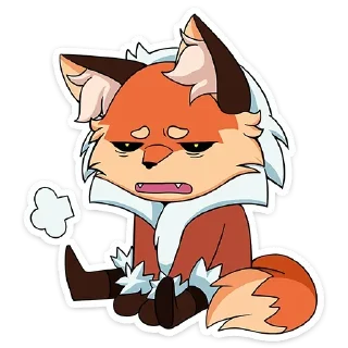 🦊 emoji Лиса Алиса | @Stick4Gram Telegram sticker 11 of 50