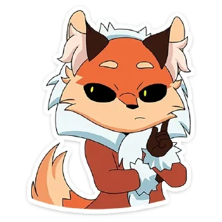🦊 emoji Лиса Алиса | @Stick4Gram Telegram sticker 7 of 50