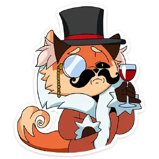 ☕ emoji Лиса Алиса @nyasticks Telegram sticker 15 of 49