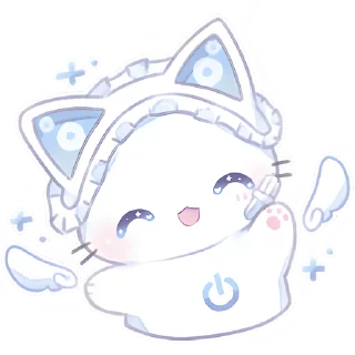 🤗 emoji Ангел Чиронеко @Nyasticks Telegram sticker 9 of 25