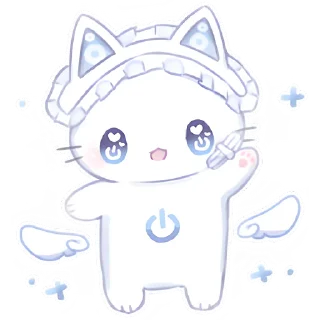 👋 emoji Ангел Чиронеко @Nyasticks Telegram sticker 8 of 25
