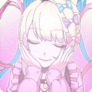 🎀 emoji 𝒦-𝒶𝓃ℊℯ𝓁::@stiklily🎀🍬 Telegram sticker 22 of 60
