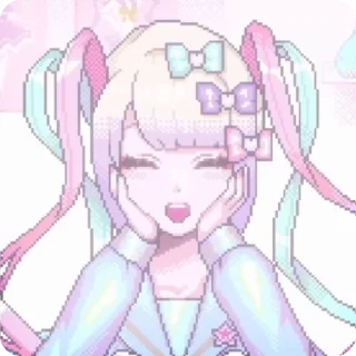 🎀 emoji 𝒦-𝒶𝓃ℊℯ𝓁::@stiklily🎀🍬 Telegram sticker 15 of 60