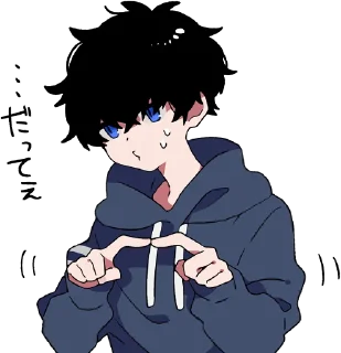 🤥 emoji Mash and tempered boys :: @line_stickers Telegram sticker 19 of 80