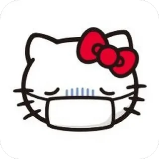😷 emoji Kitty @twittykate Telegram sticker 10 of 55