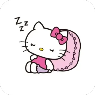 😴 emoji Kitty @twittykate Telegram sticker 14 of 55