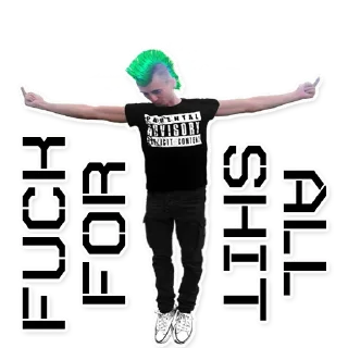 🖕 emoji PunK Telegram sticker 24 of 25